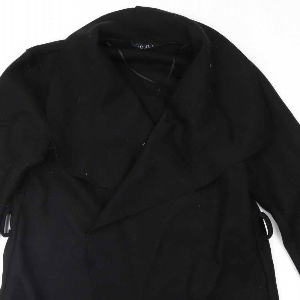 Quiz Womens Black   Overcoat Coat Size S