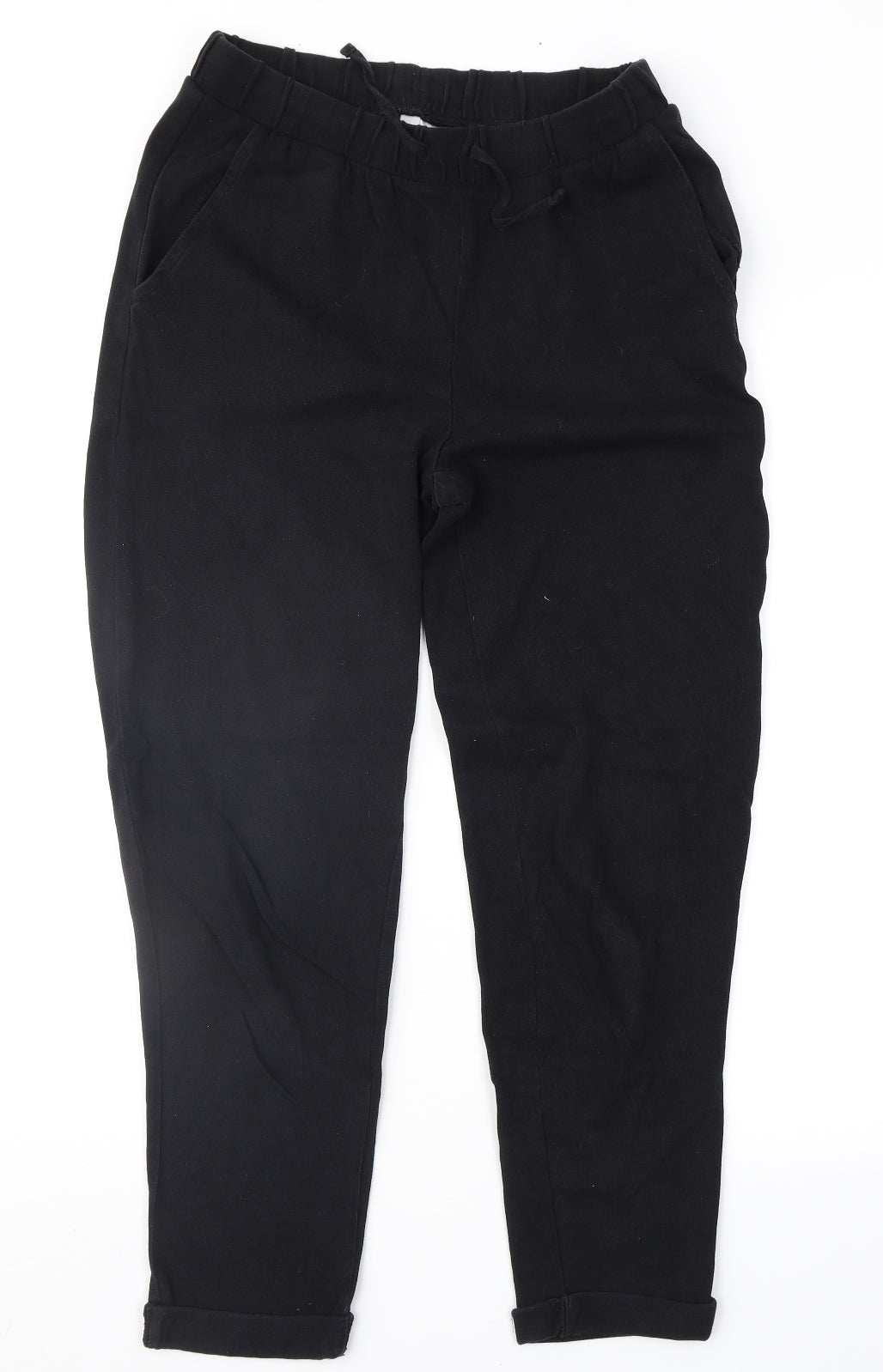 H&M Womens Black   Jogger Trousers Size XS L26 in