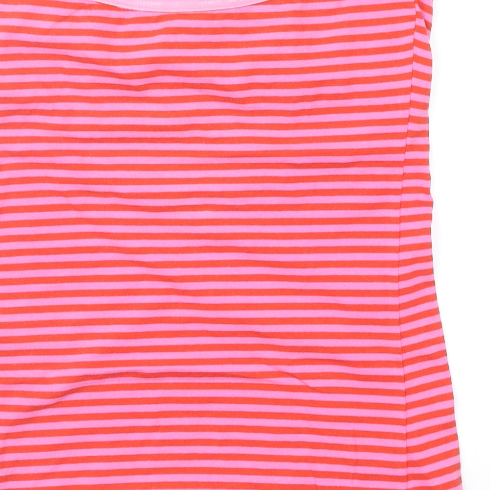 H&M Womens Pink Striped  Basic Blouse Size S  - boob tube