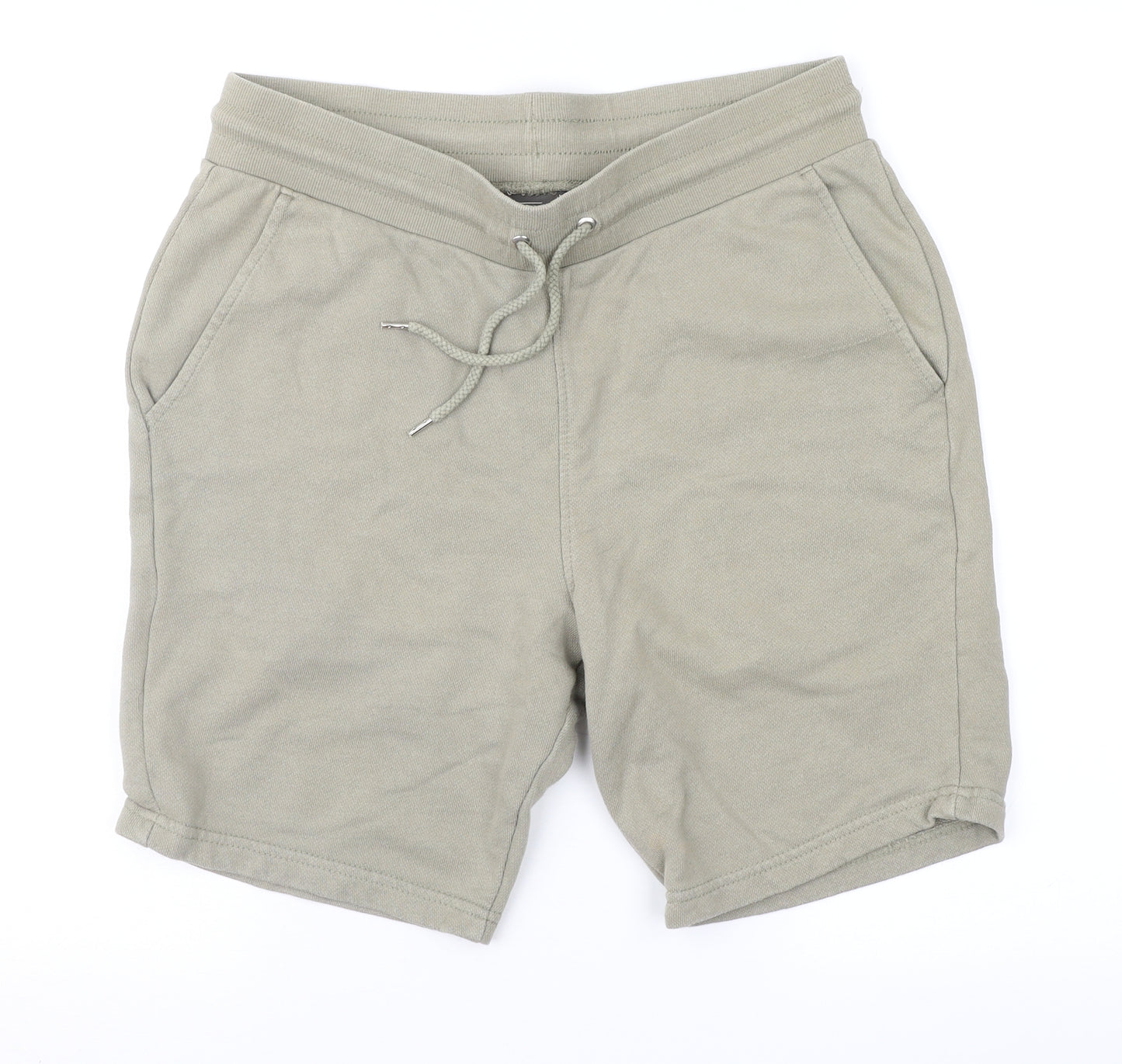 H&M Mens Green   Sweat Shorts Size M