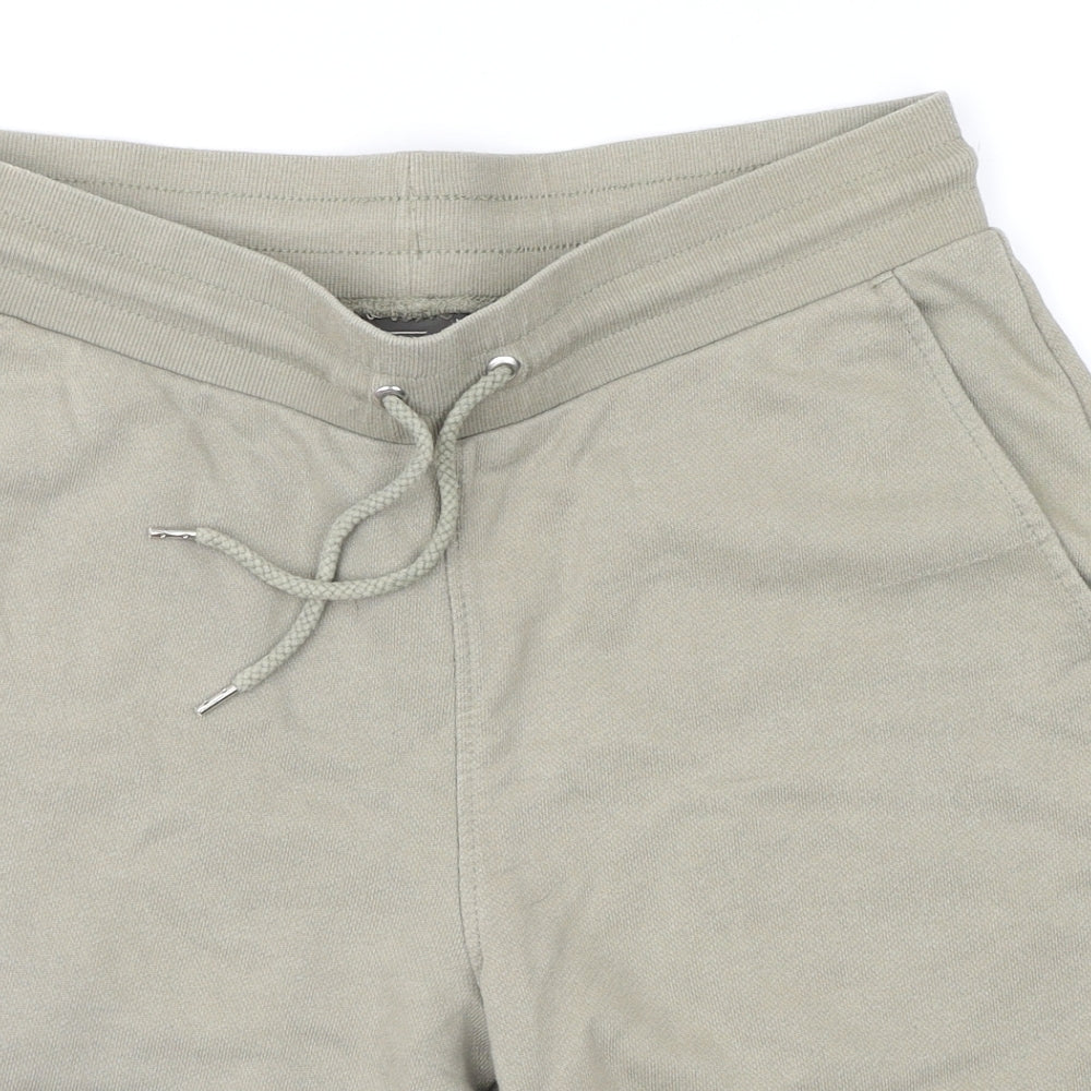 H&M Mens Green   Sweat Shorts Size M