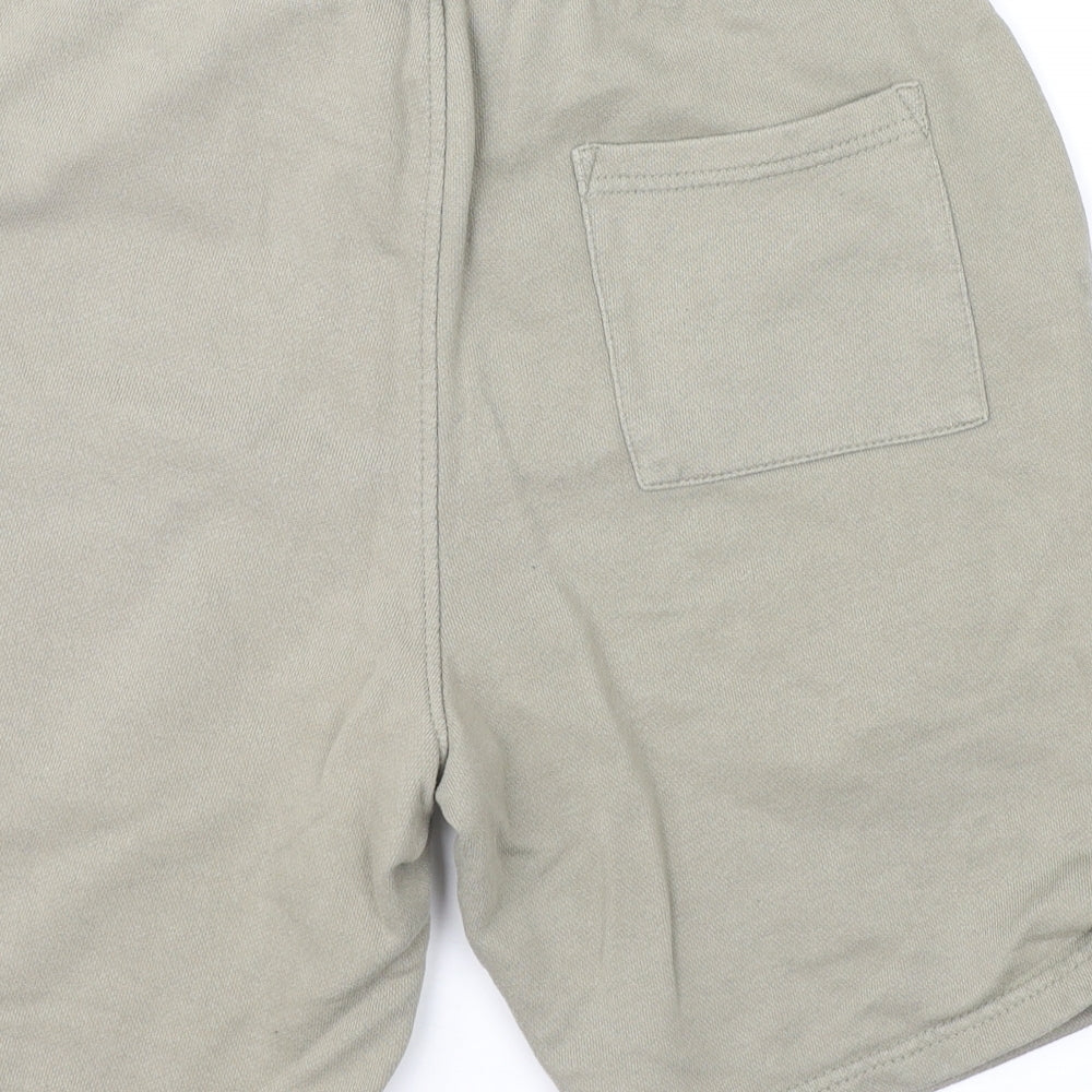 H&M Mens Green   Sweat Shorts Size M