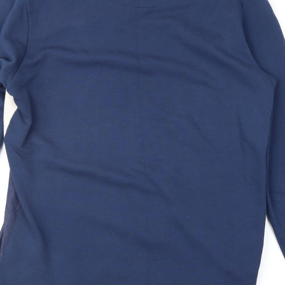 Serge Denimes Mens Blue Geometric  Pullover Sweatshirt Size M