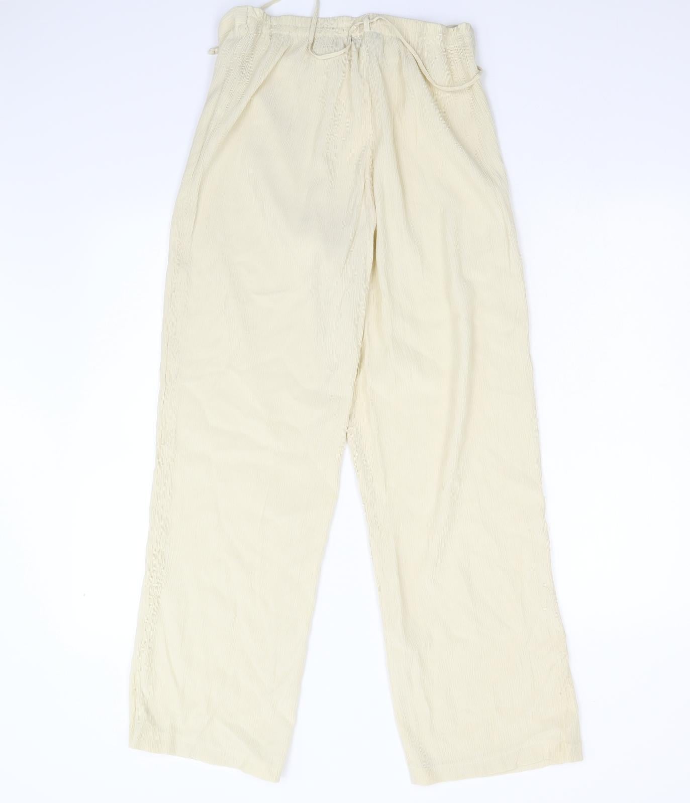 BM Womens Ivory   Trousers  Size 12 L27 in