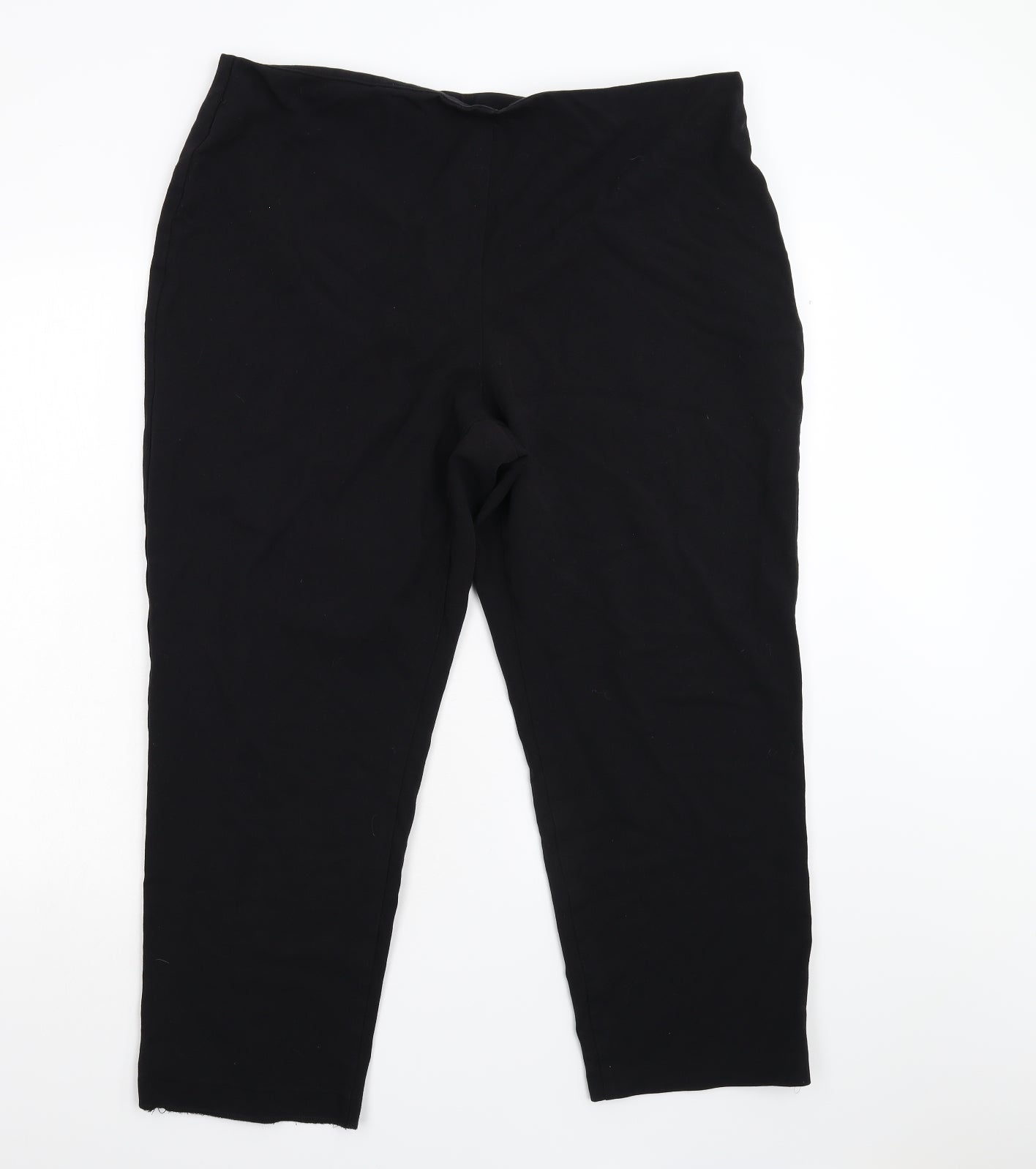 M&S Womens Black   Trousers  Size 20 L26 in