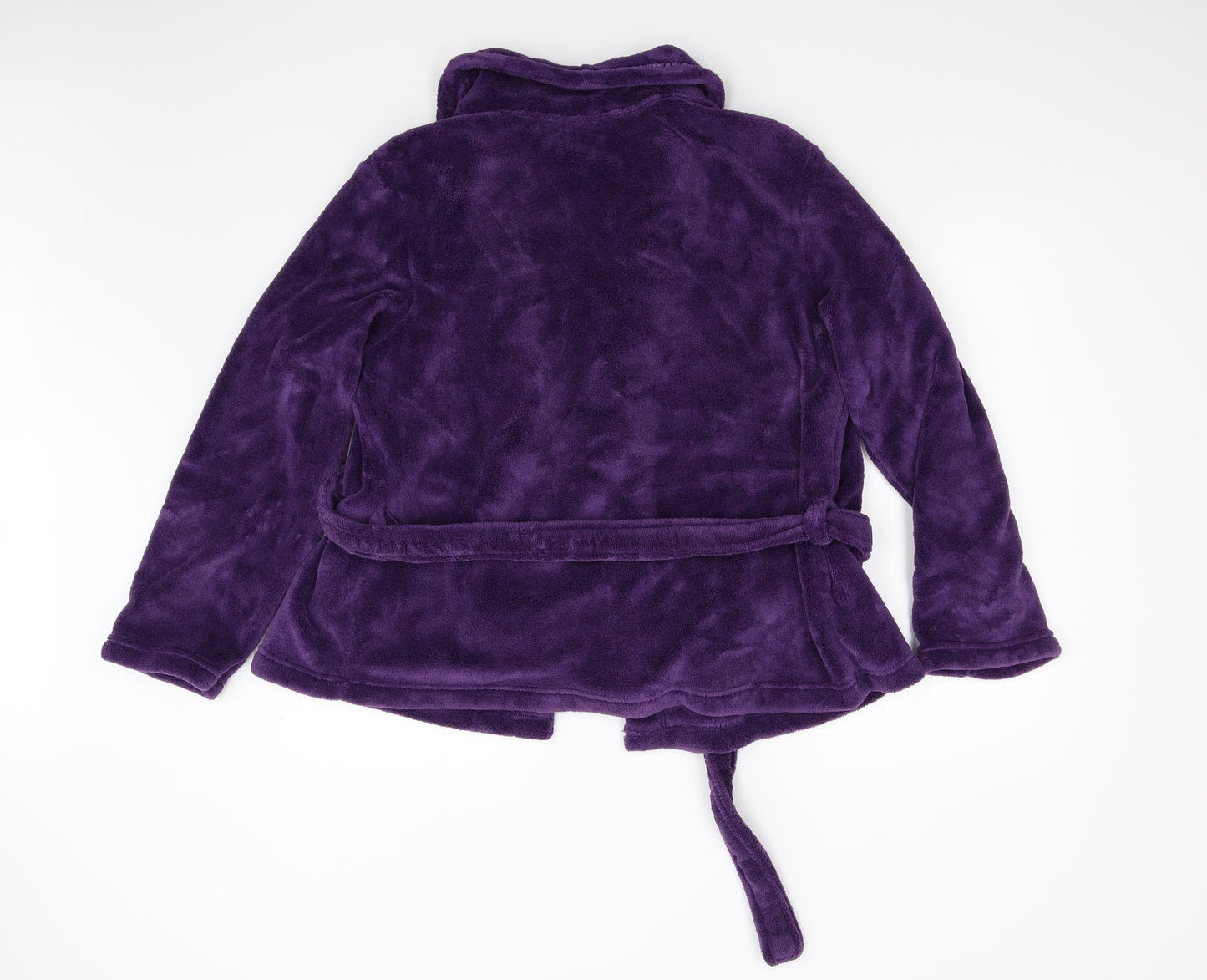 M&S Womens Purple  Fleece Top Robe Size 20