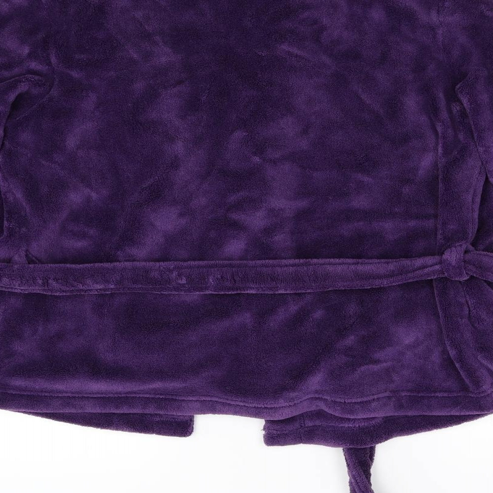 M&S Womens Purple  Fleece Top Robe Size 20