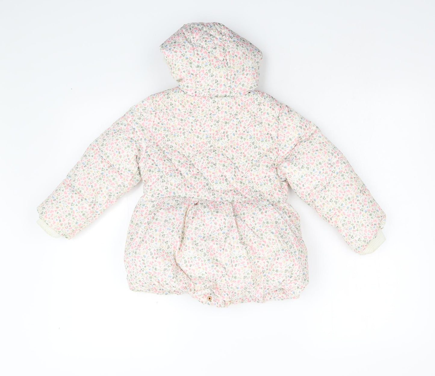 Mothercare Boys Pink Floral  Overcoat Coat Size 3-4 Years