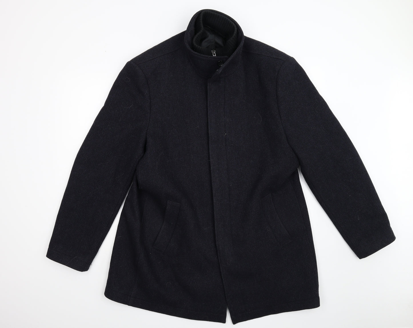 NEXT Mens Blue   Overcoat Coat Size XL