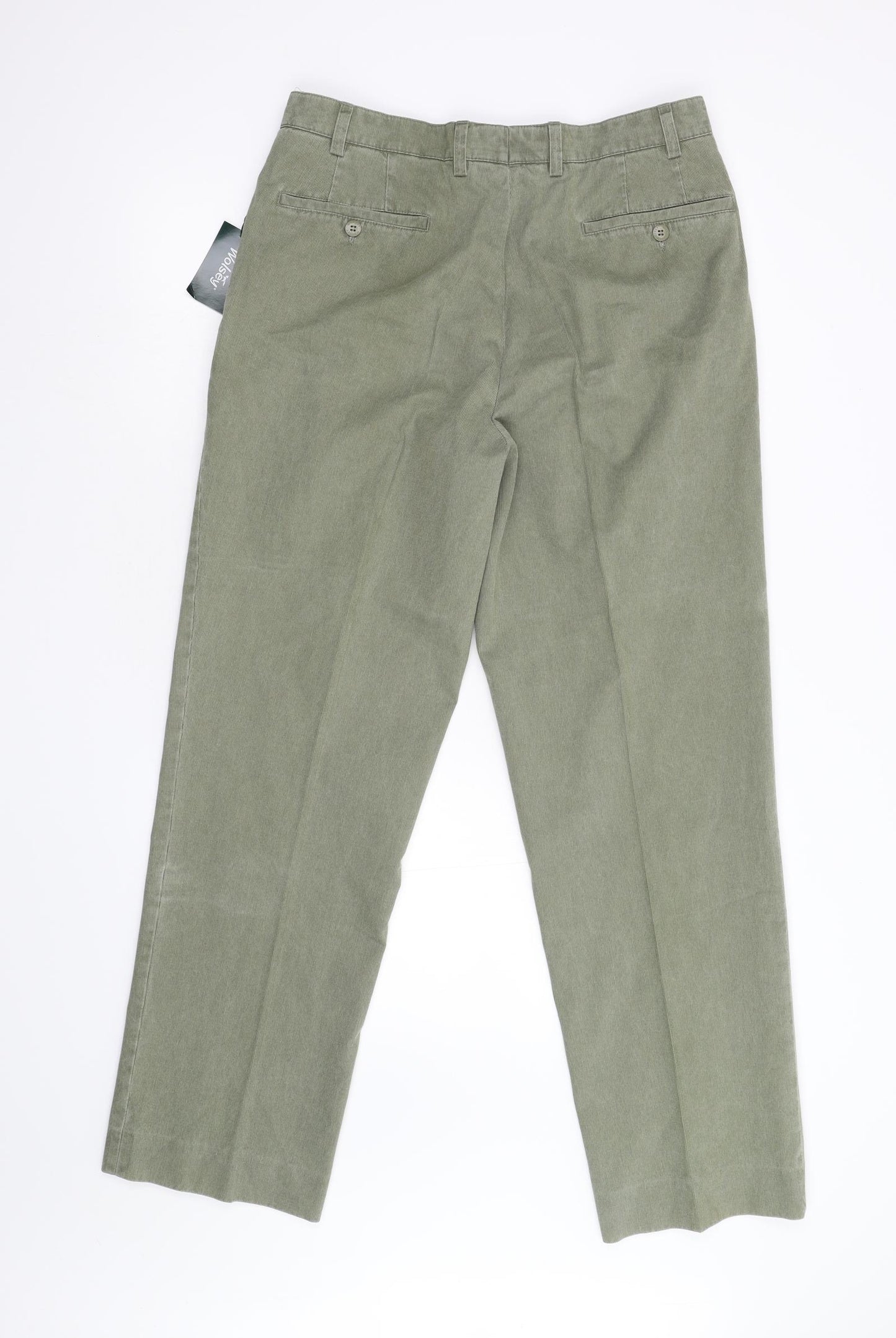 Wolsey Mens Green  Corduroy Trousers  Size 34 L31 in