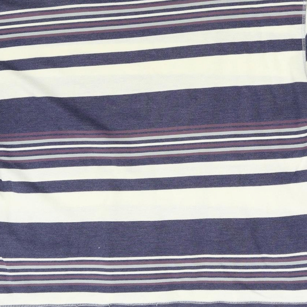 NEXT Mens Blue Striped   T-Shirt Size M