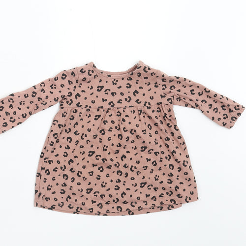 F&F Baby Brown Animal Print  Basic T-Shirt Size 3-6 Months