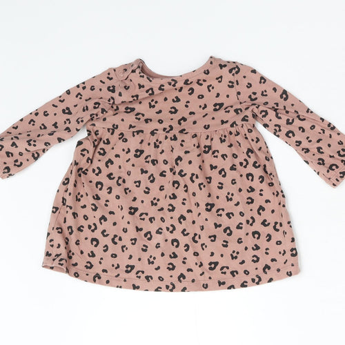 F&F Baby Brown Animal Print  Basic T-Shirt Size 3-6 Months
