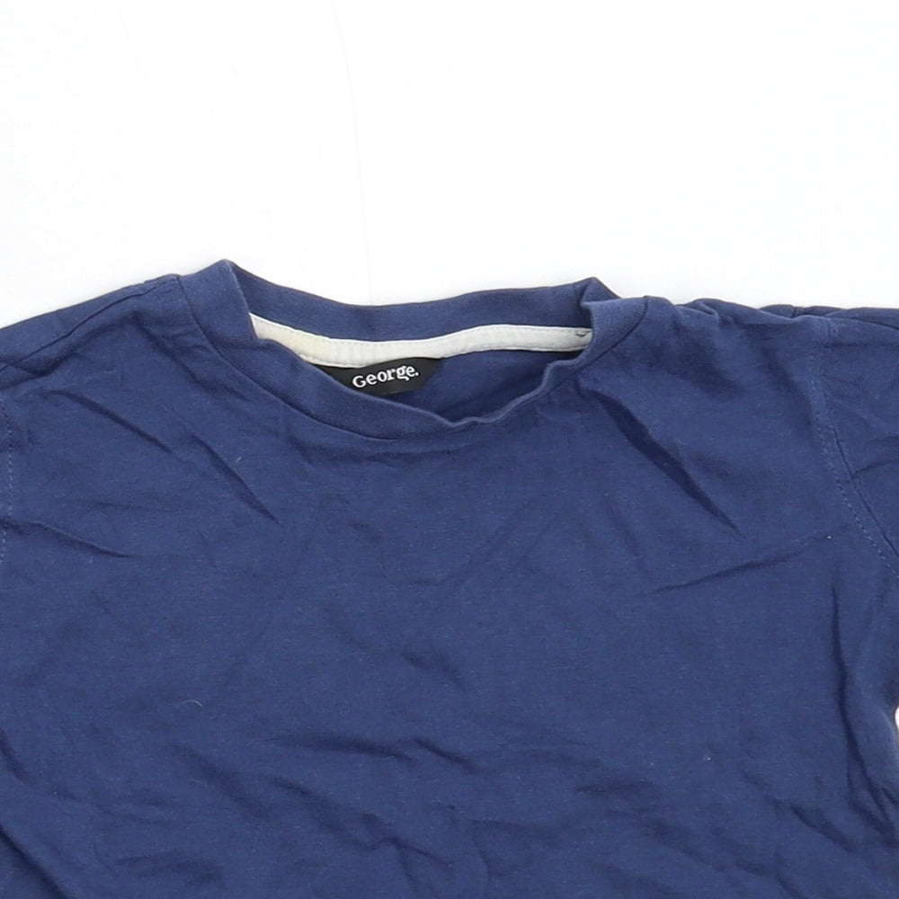 George Boys Blue   Basic T-Shirt Size 2-3 Years