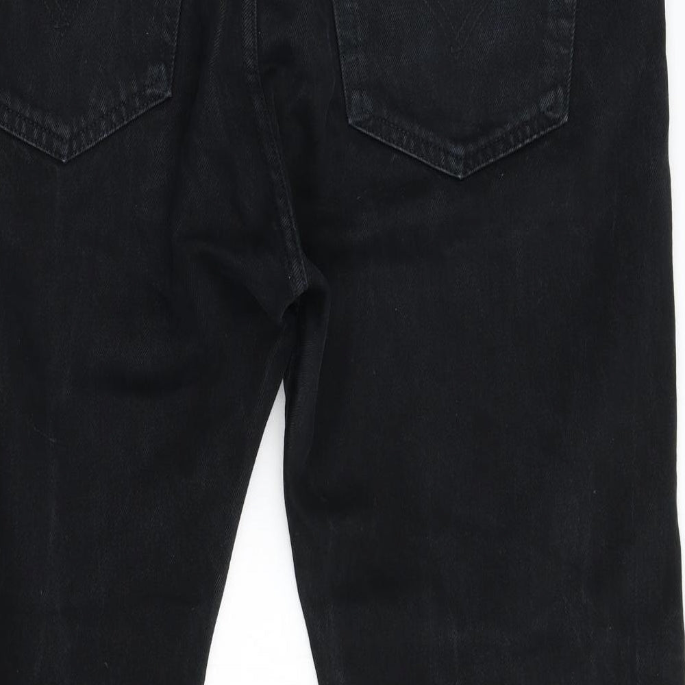 Levi 501 Mens Black  Denim Straight Jeans Size 38 L32 in