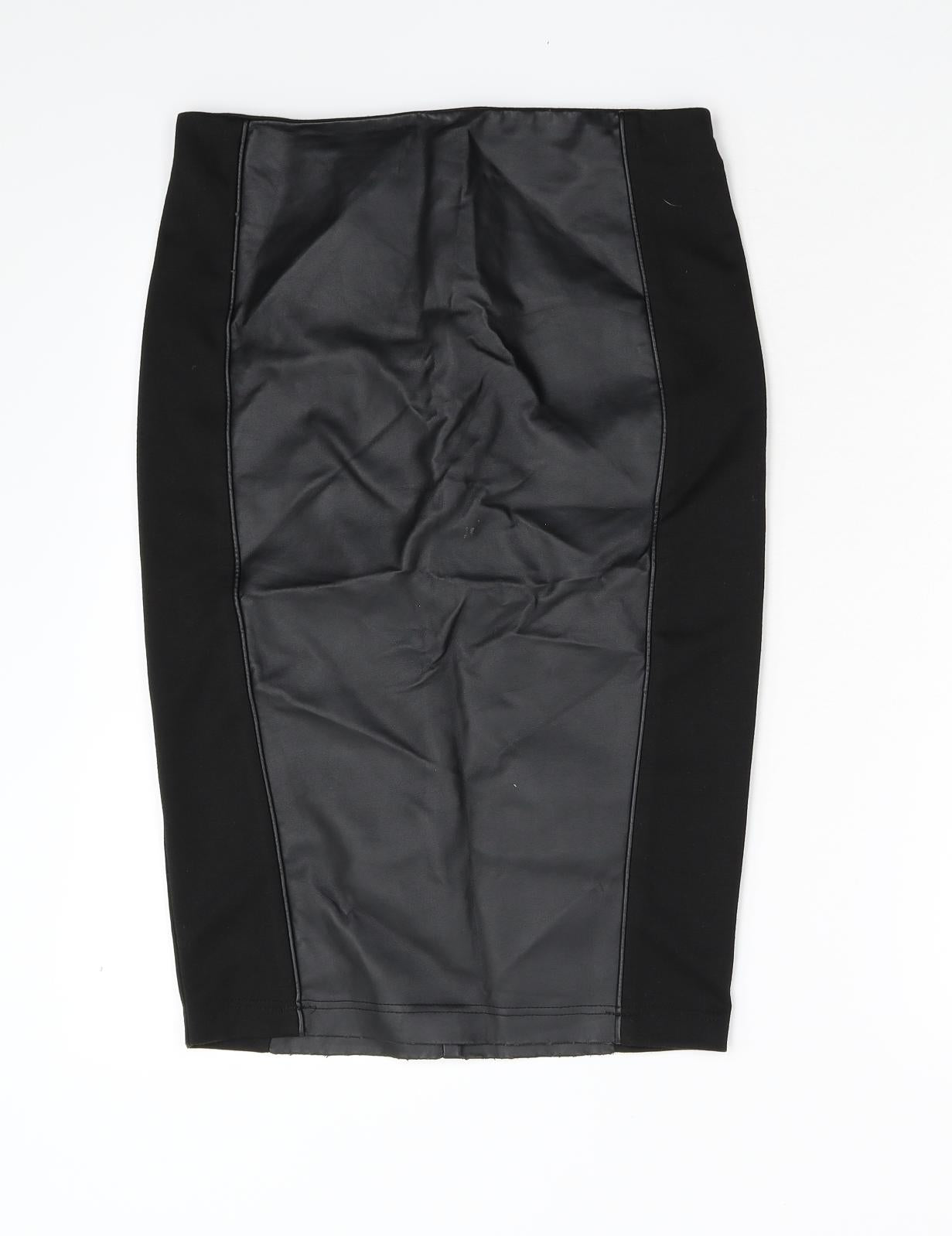 Primark Womens Black   Straight & Pencil Skirt Size 10