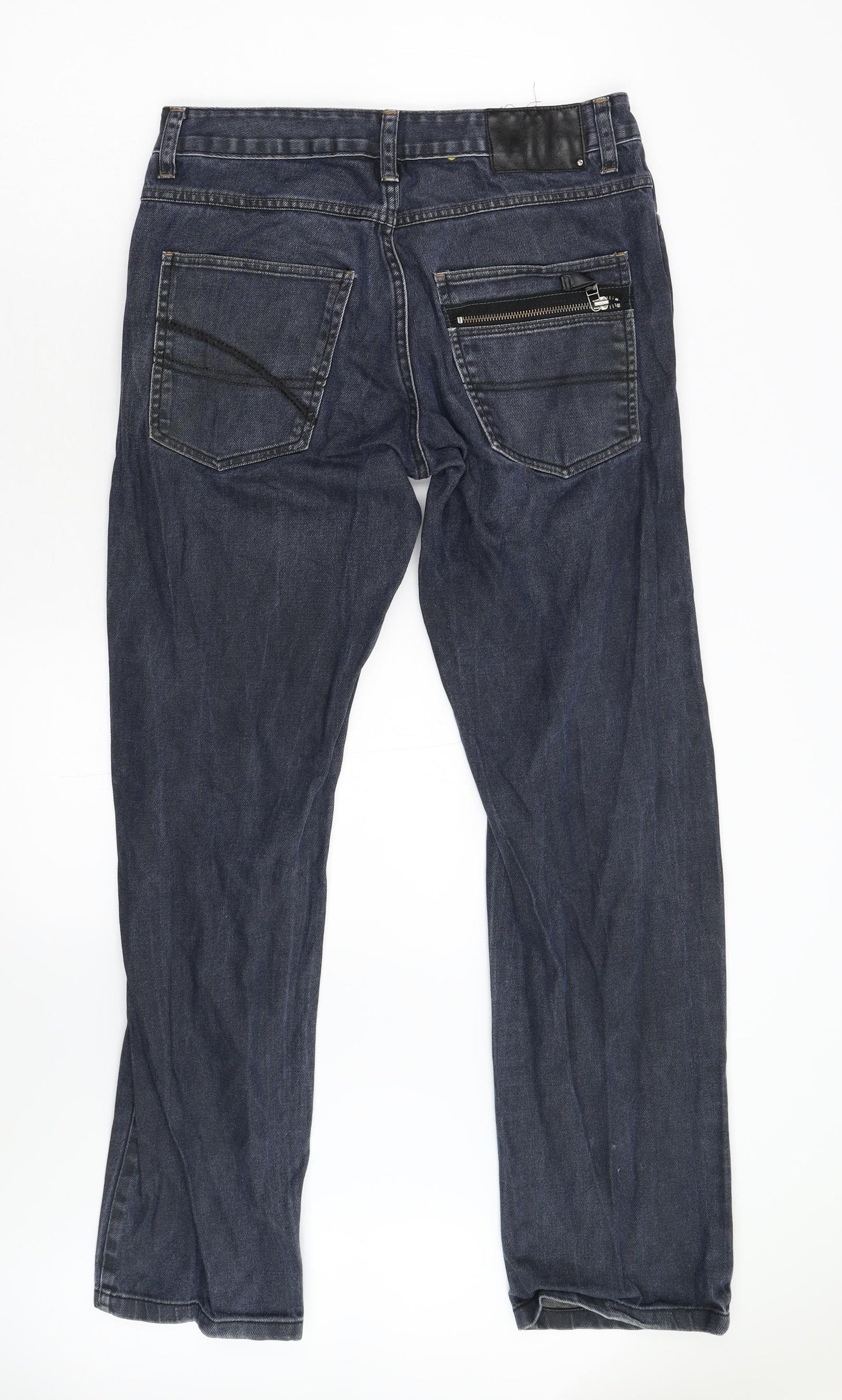 George Mens Blue  Denim Straight Jeans Size 32 L33 in