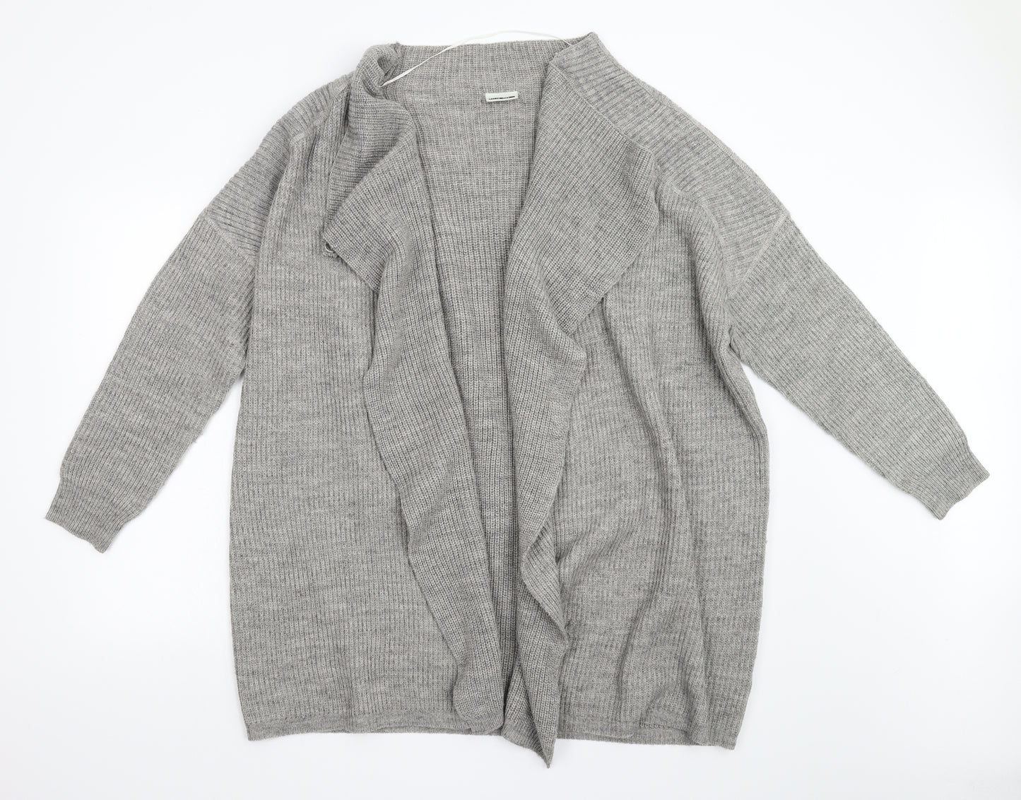 Noisy may Womens Grey  Knit Cardigan Jumper Size L