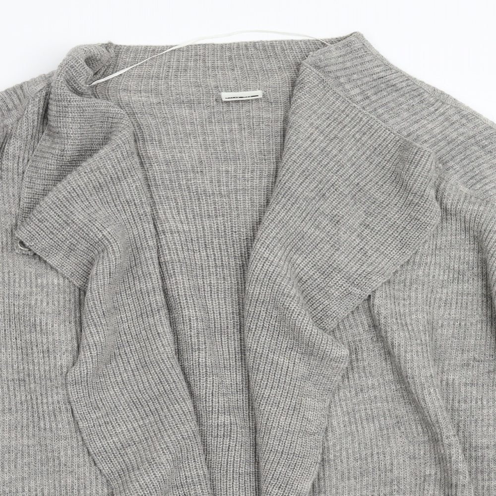 Noisy may Womens Grey  Knit Cardigan Jumper Size L