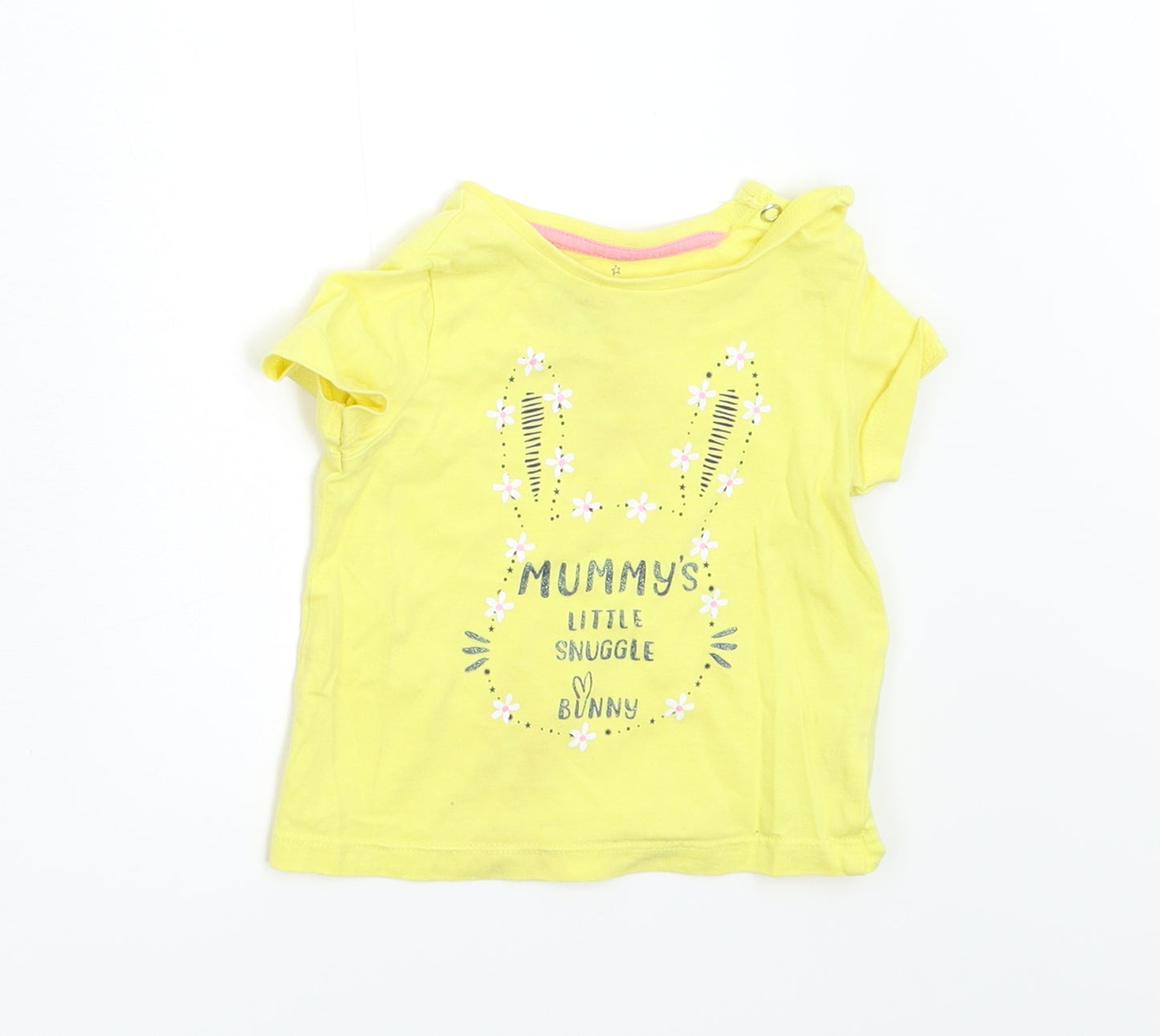 Fred & Flo Baby Yellow   Basic T-Shirt Size 0-3 Months