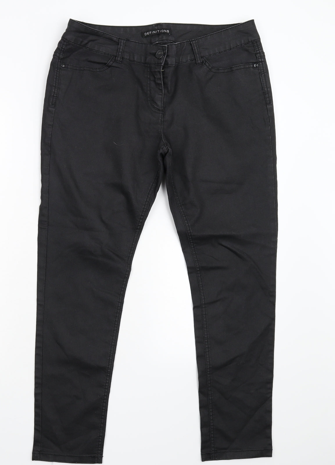 Definitions Womens Black   Trousers  Size 16 L27 in