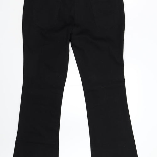 NEXT Womens Black  Denim Bootcut Jeans Size 14 L33 in