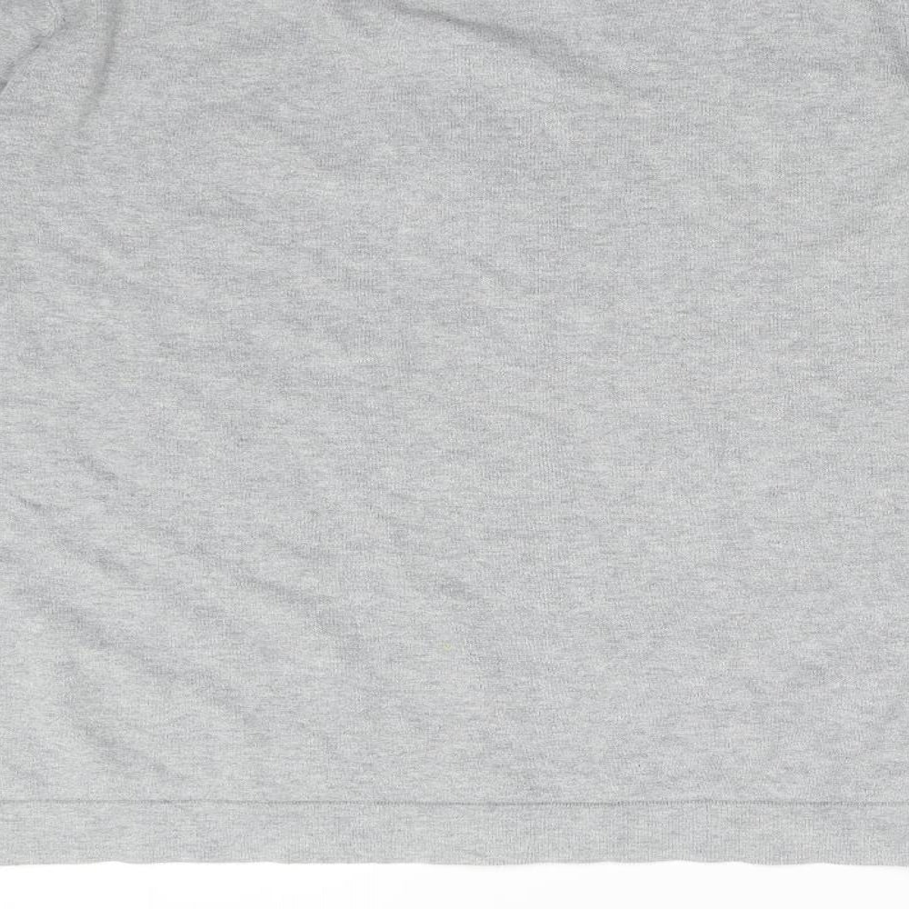 Peter Werth Mens Grey  Knit Henley Jumper Size M