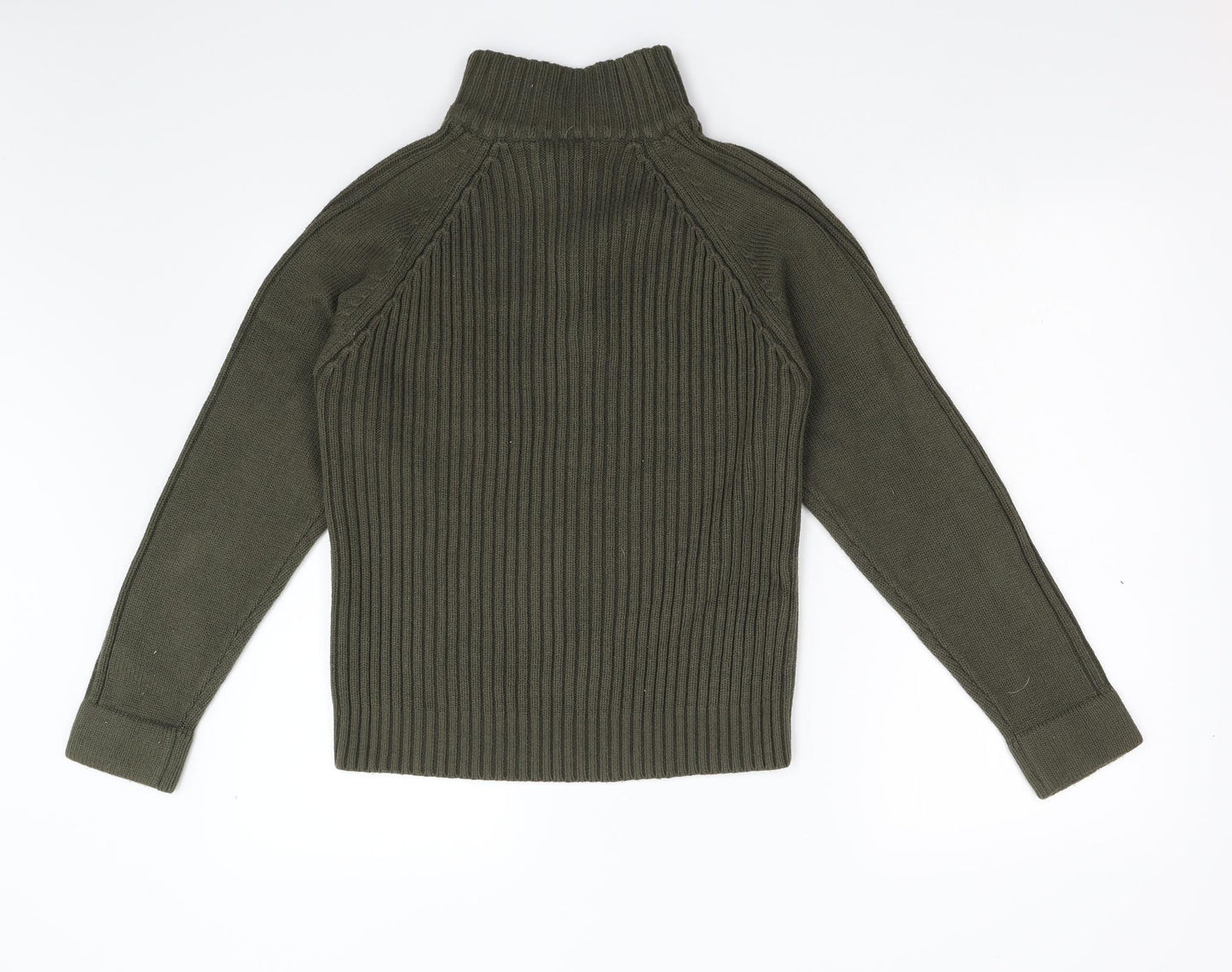 Primark Mens Green  Knit Henley Jumper Size S