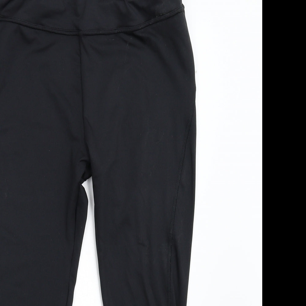 Matalan Womens Black   Capri Leggings Size M L20 in
