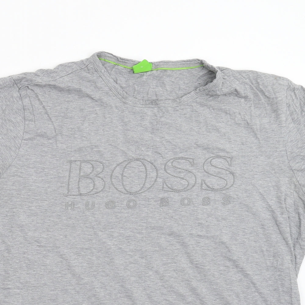 Hugh Boss Mens Green    T-Shirt Size XL