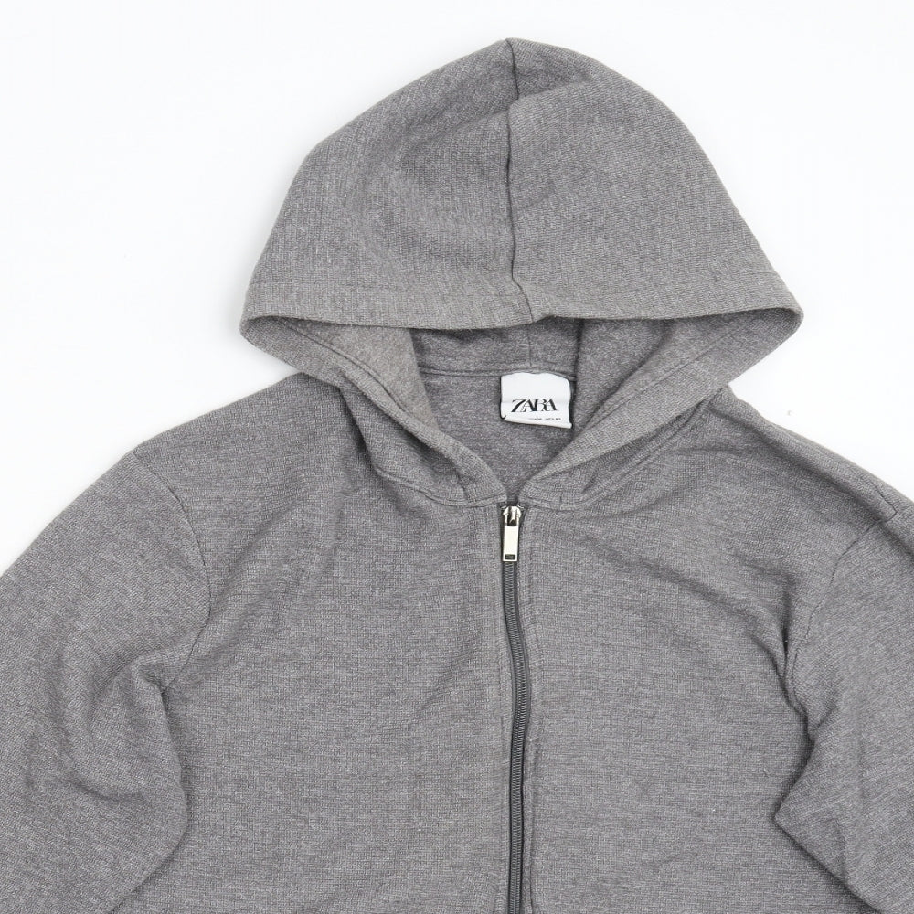 Zara Womens Grey   Full Zip Hoodie Size M