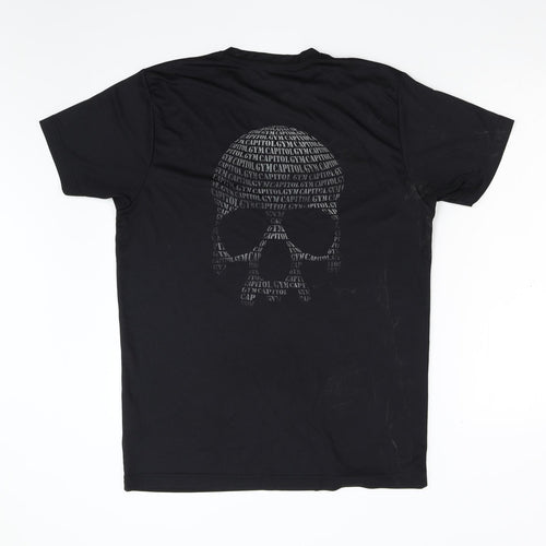 Saxnet Ltd Mens Black    T-Shirt Size L  - Skull