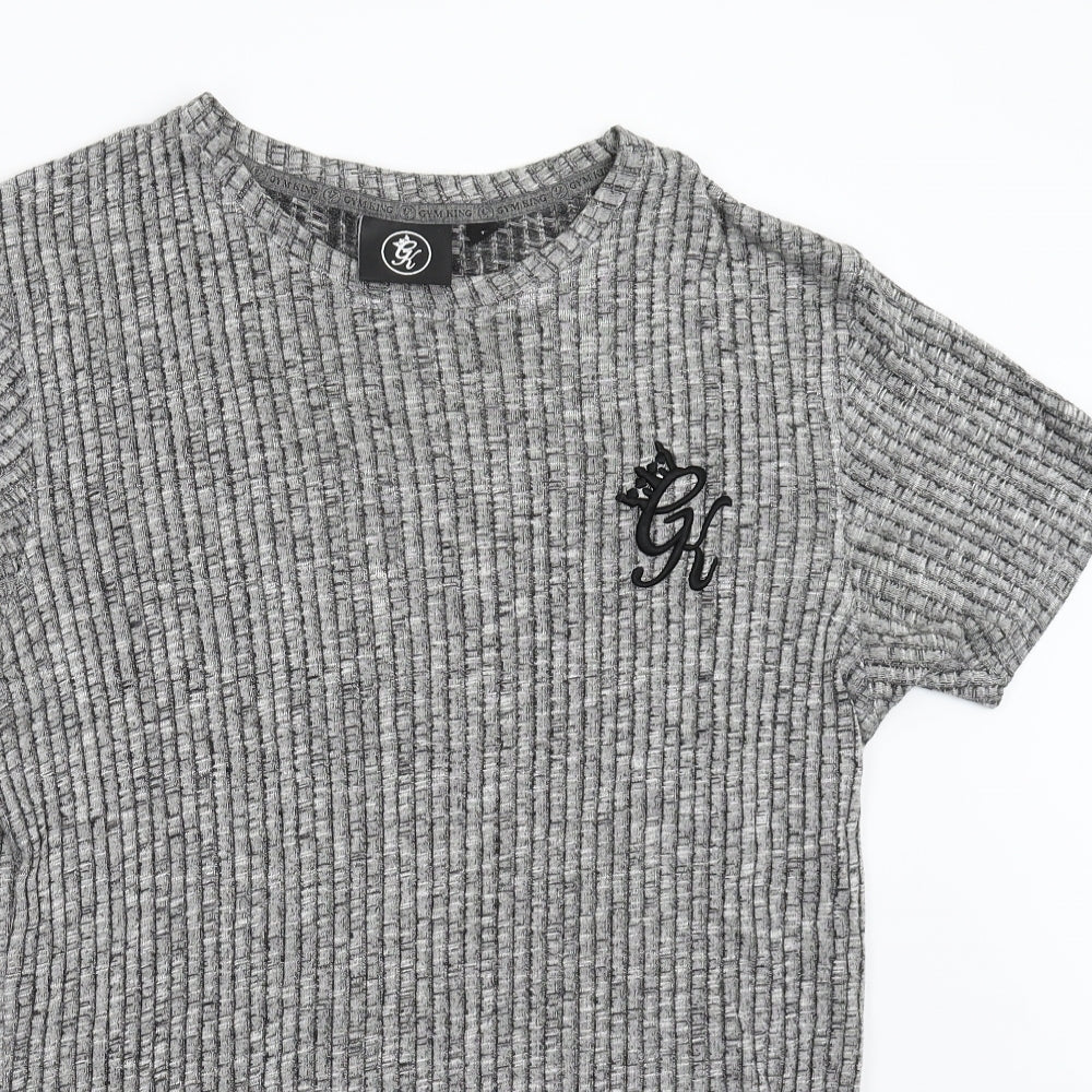 Gym King Mens Grey    T-Shirt Size S
