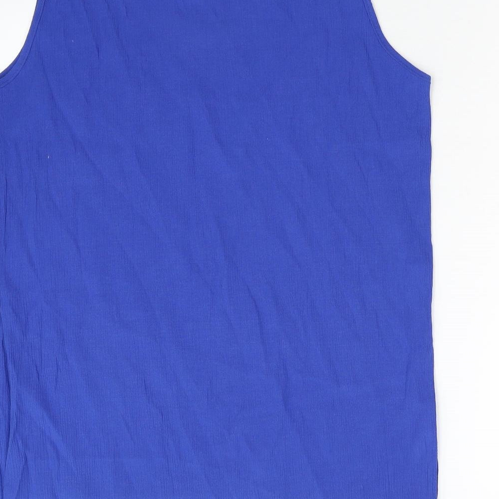 Mister Dee Womens Blue   Basic Tank Size 16
