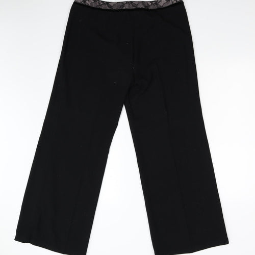 M&S Mens Black   Trousers  Size 16 L30 in