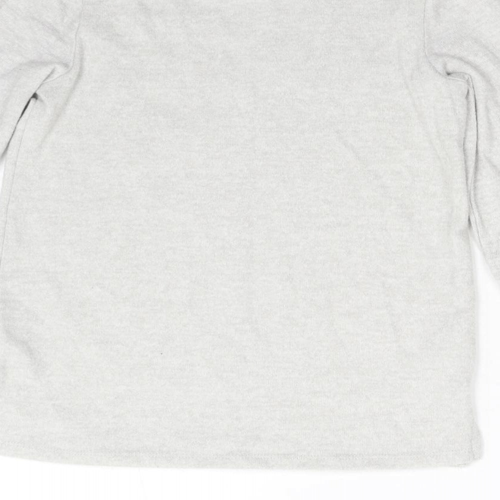 George Girls Grey  Fleece Pullover Jumper Size 8-9 Years