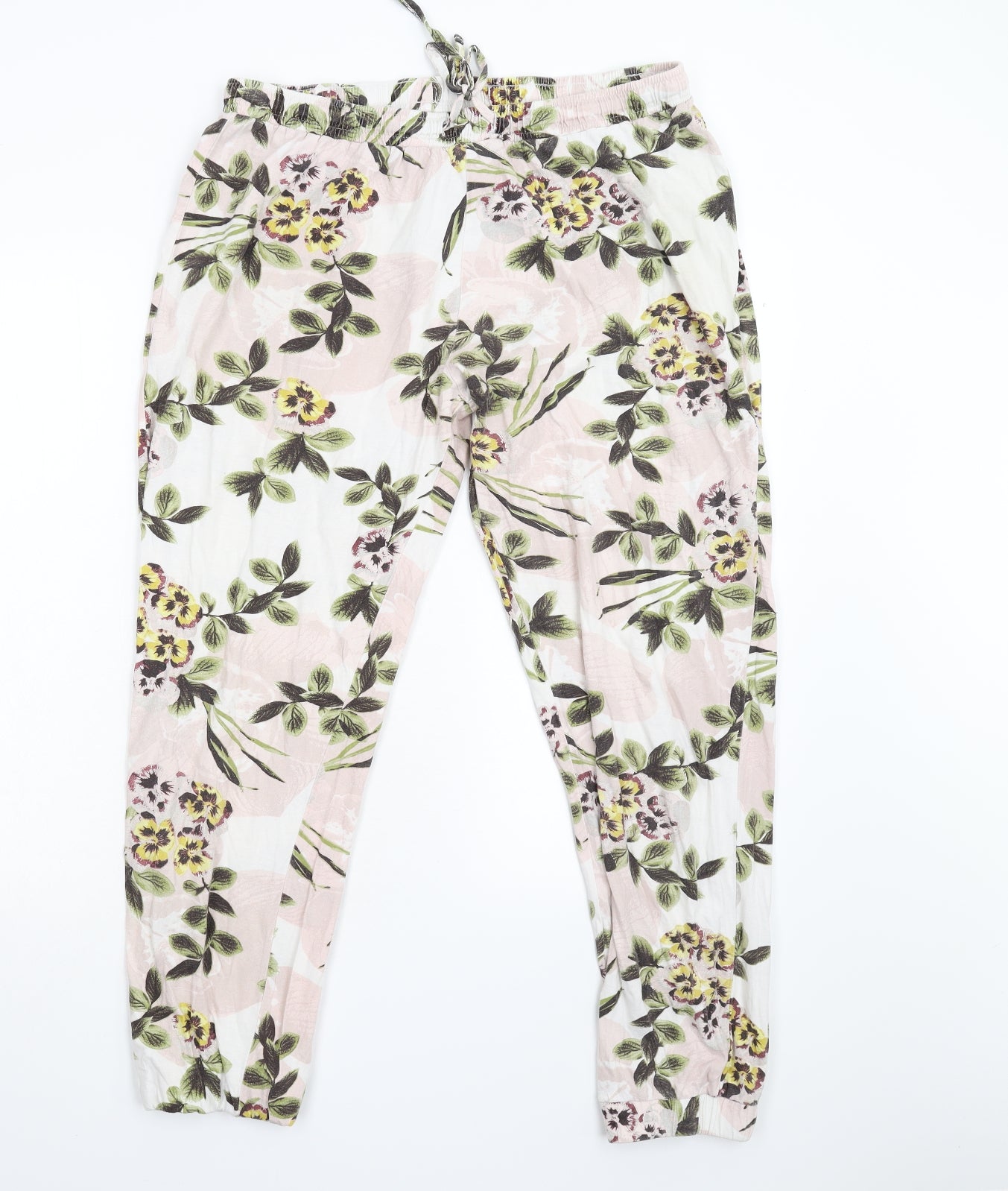 NEXT Womens Pink Floral  Trousers  Size L L28 in