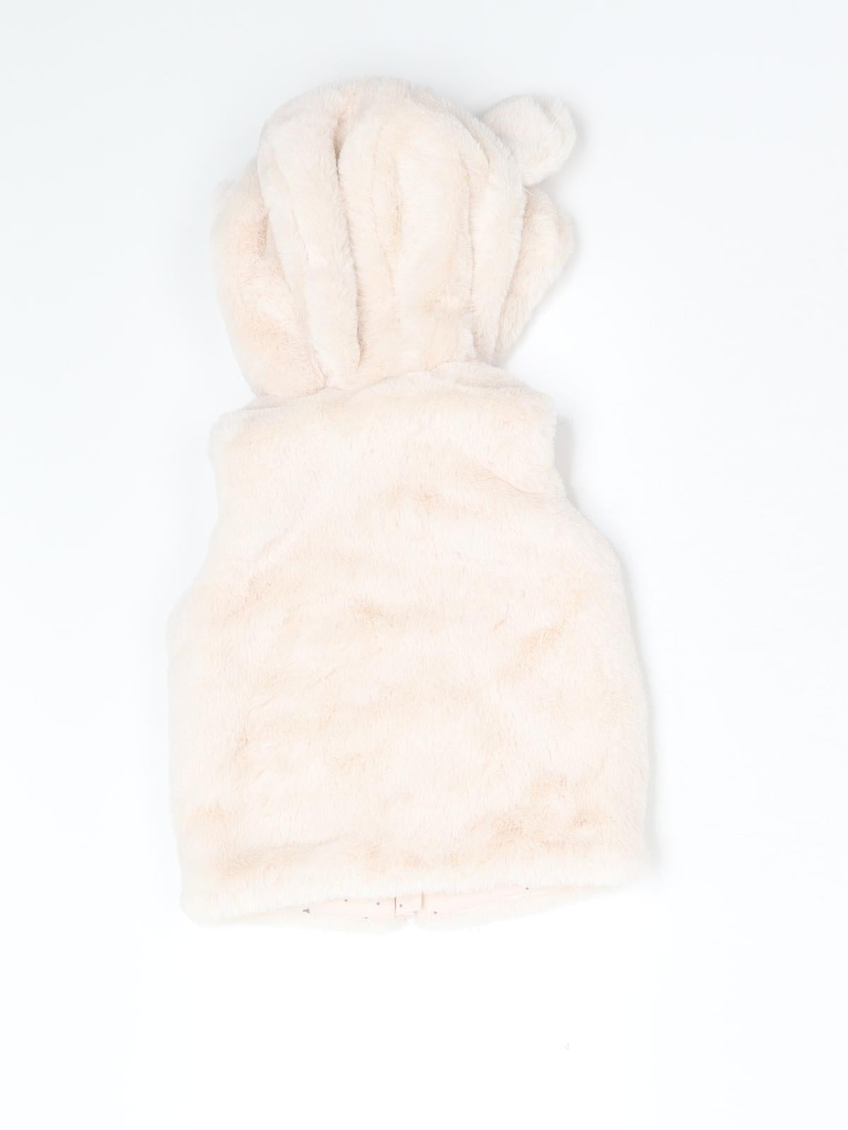 F&F Girls Pink   Gilet Waistcoat Size 3-6 Months