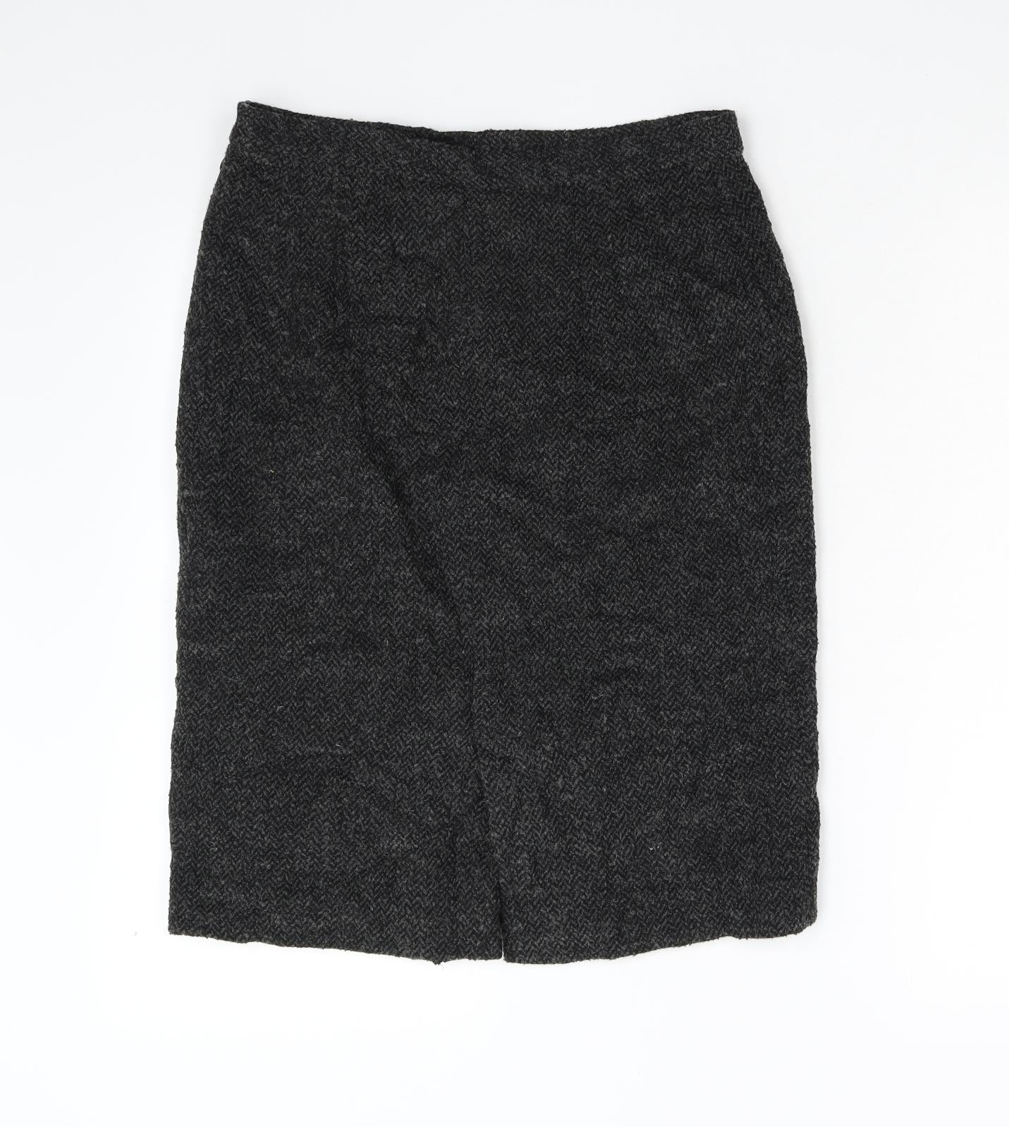 Jigsaw Womens Grey   Straight & Pencil Skirt Size 10