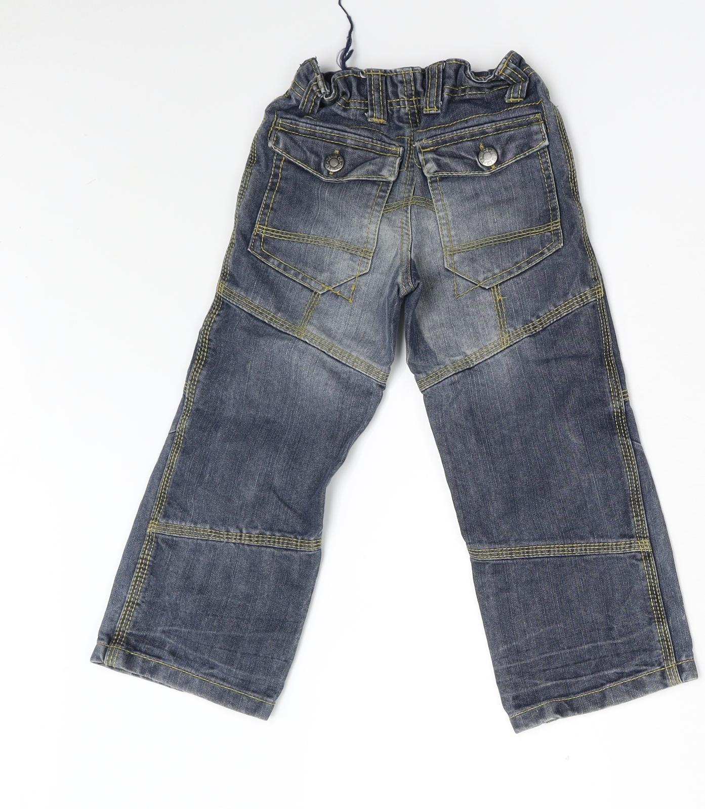 Primark Boys Black  Denim Straight Jeans Size 3-4 Years