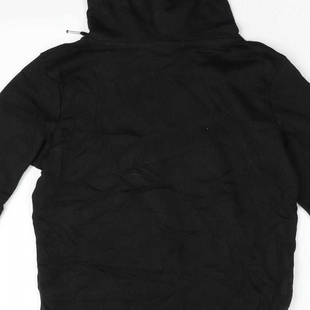 Primark Womens Black  Fleece Pullover Hoodie Size 6