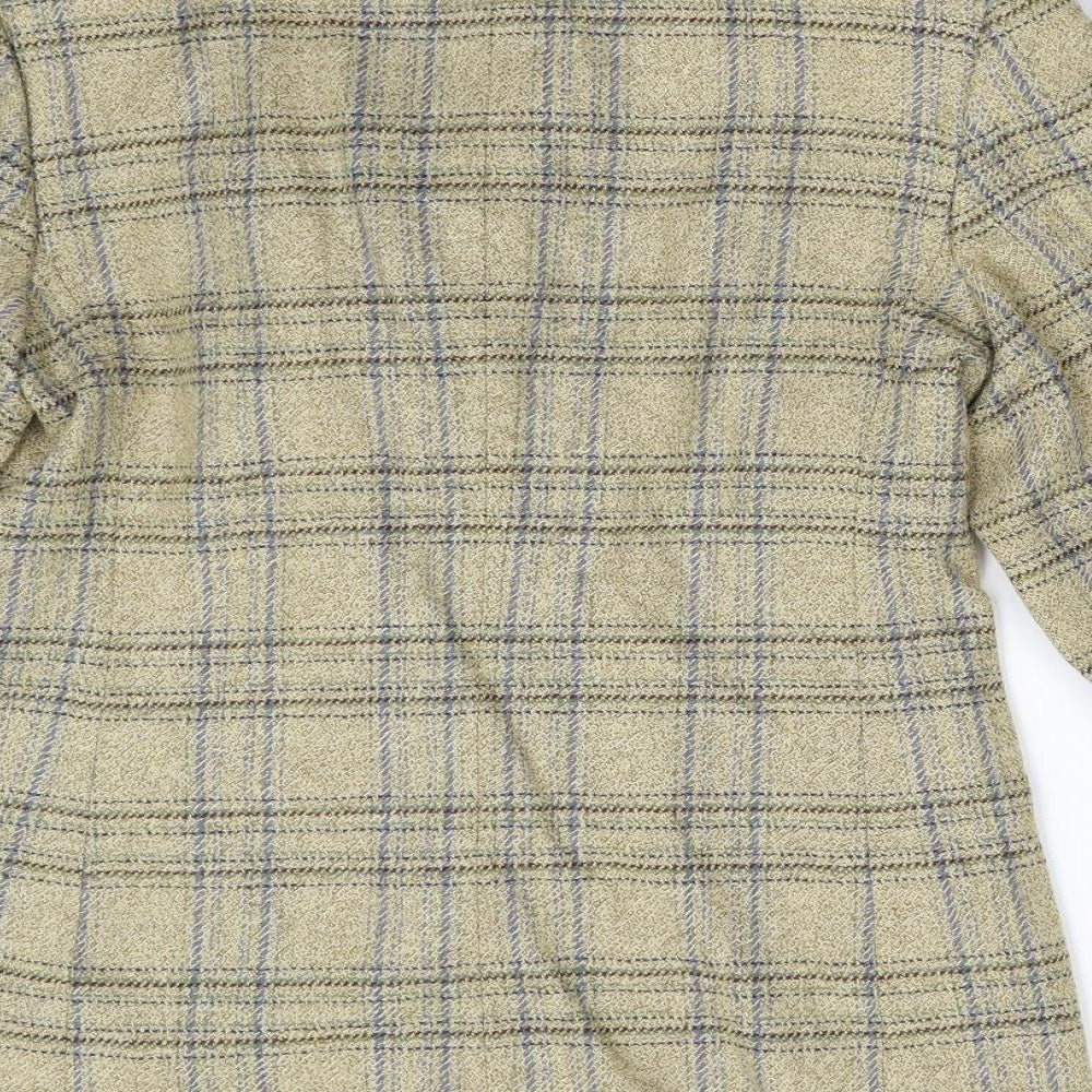 Aquascutum Womens Yellow Check  Jacket Blazer Size 10