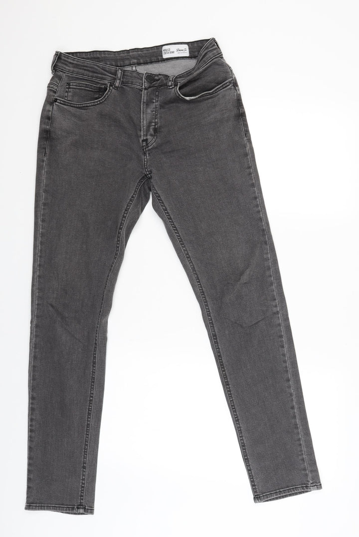 Denim & Co. Womens Grey   Straight Jeans Size 30 L31 in