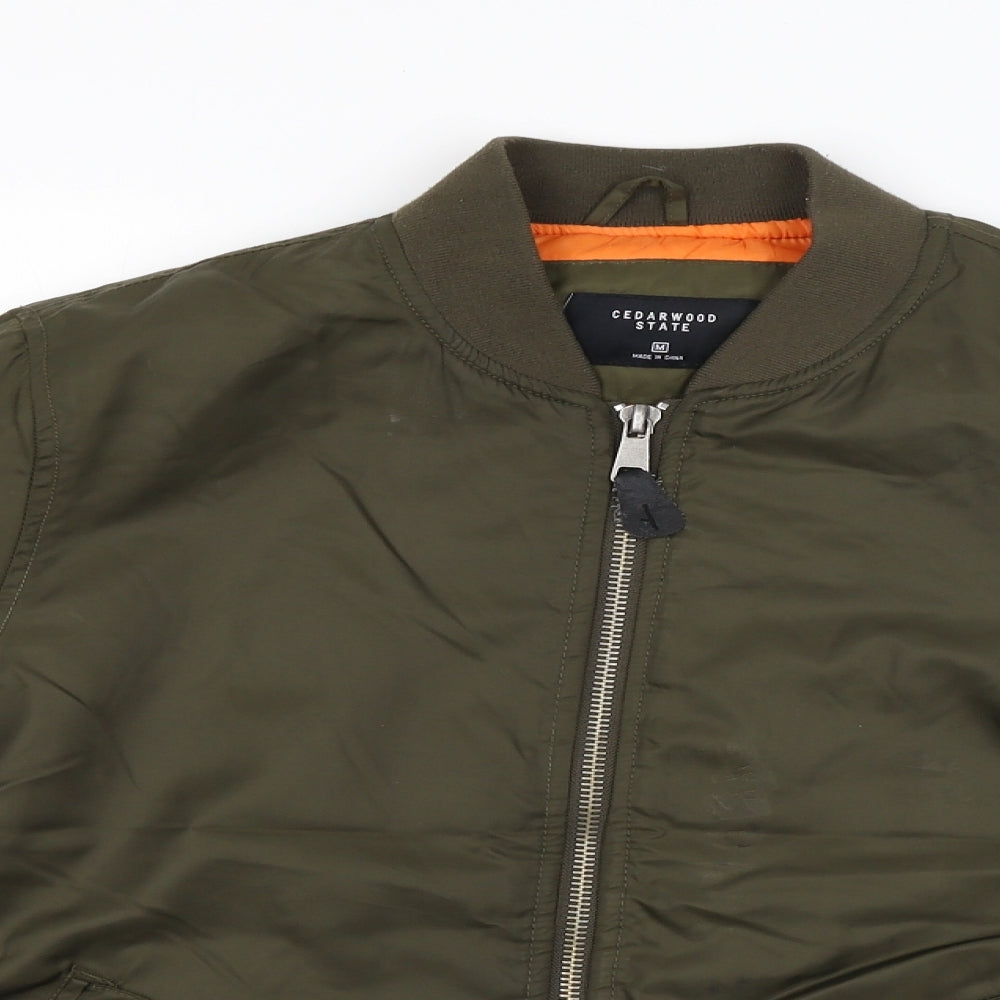 Cedar Wood State Mens Green   Jacket Coat Size M