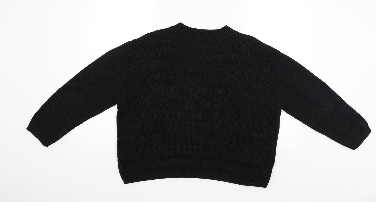 Pep&Co Womens Black   Pullover Jumper Size 14