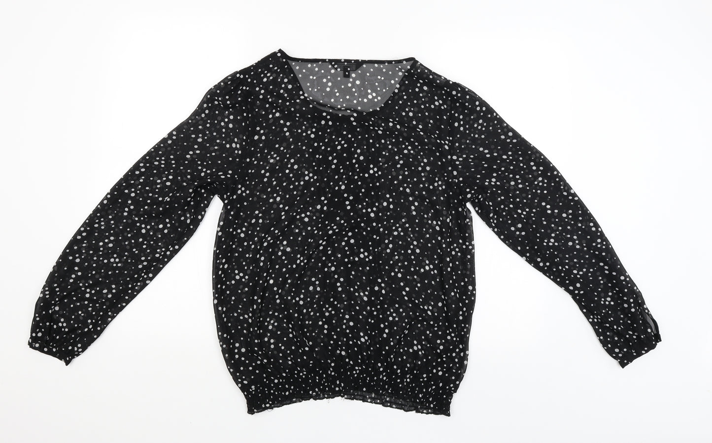 Papaya Womens Black   Basic Blouse Size 12