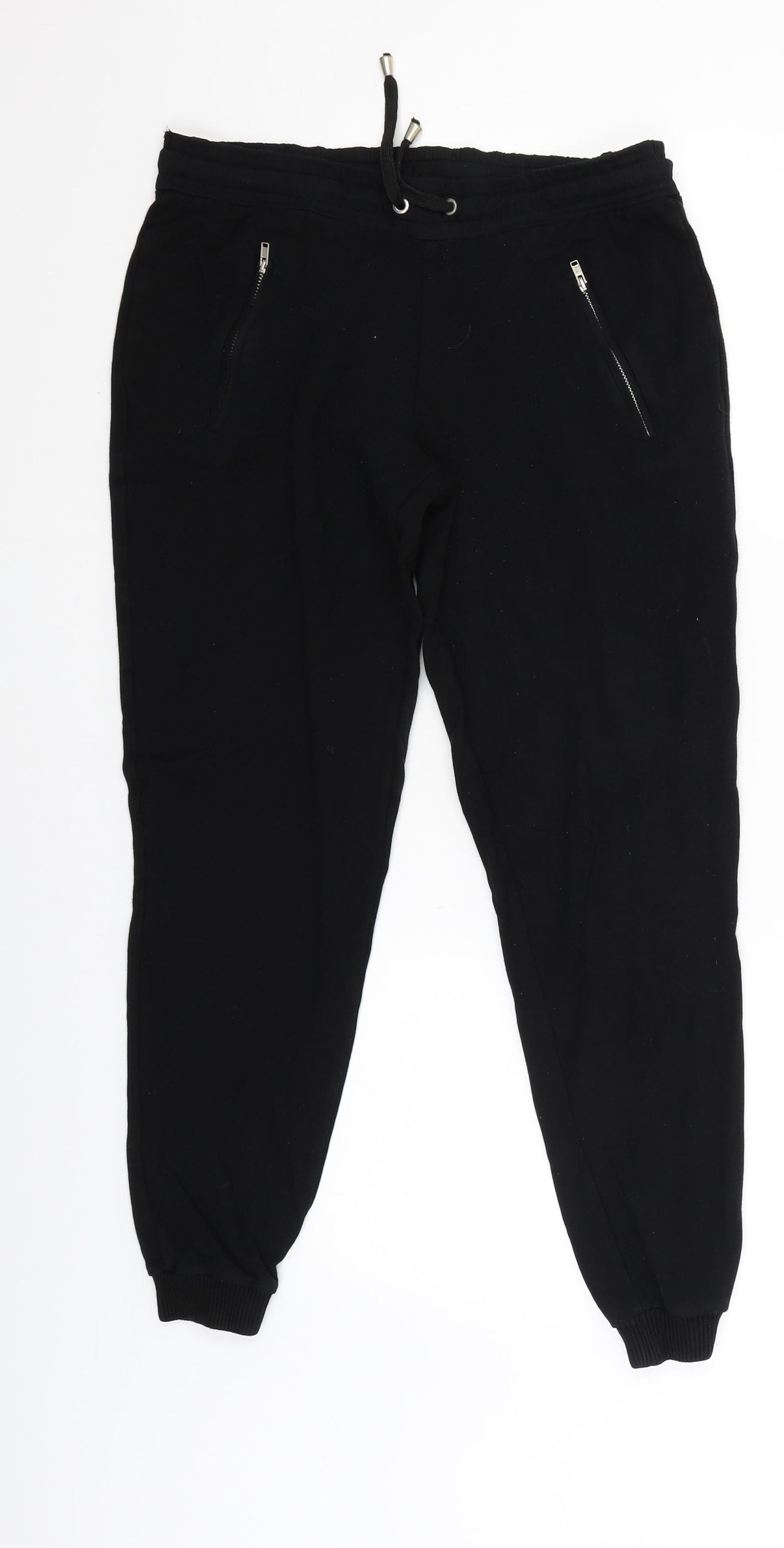 F&F Womens Black   Jogger Trousers Size 8 L25 in