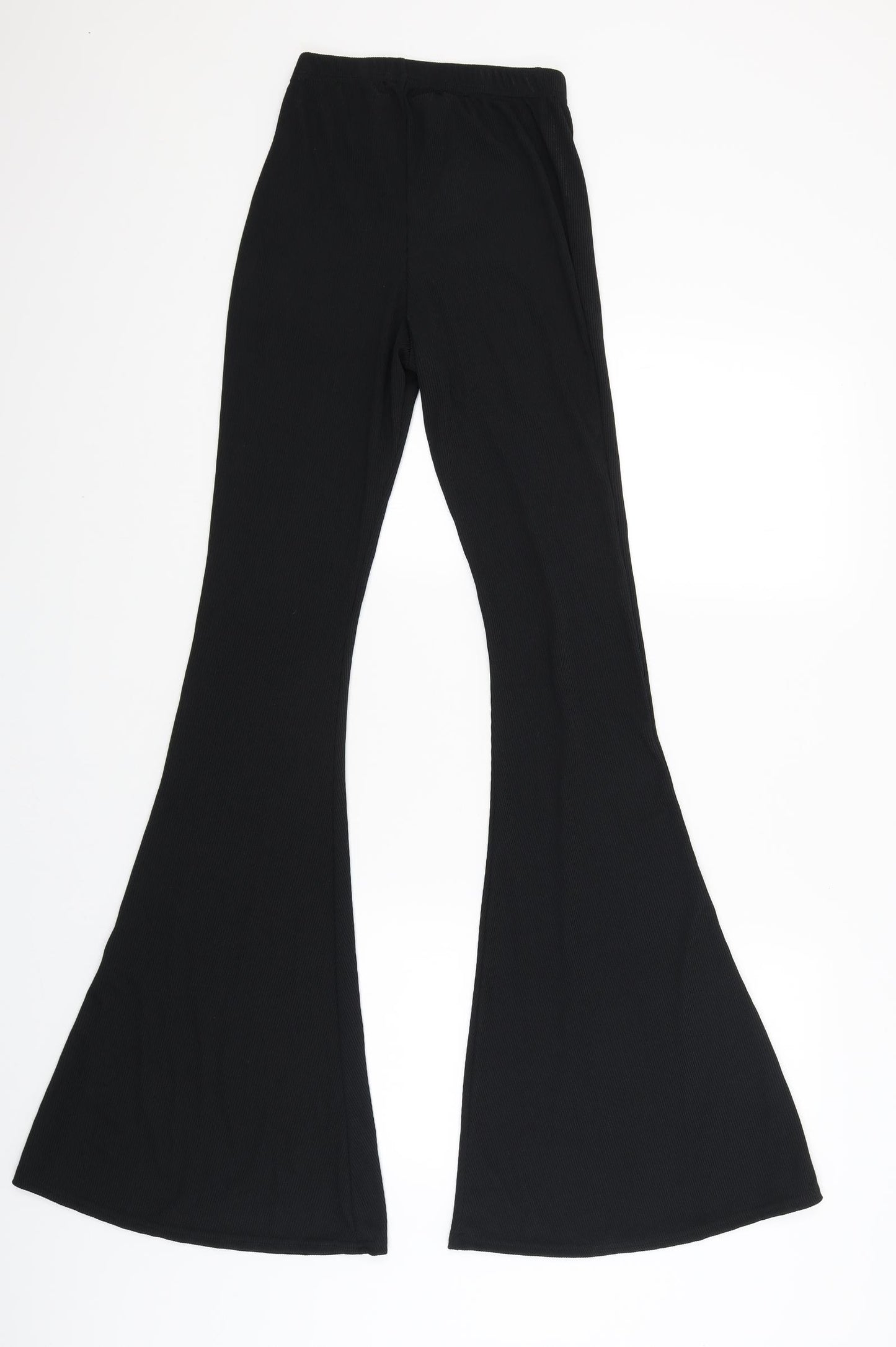 PRETTYLITTLETHING Womens Black   Capri Trousers Size 8 L25 in