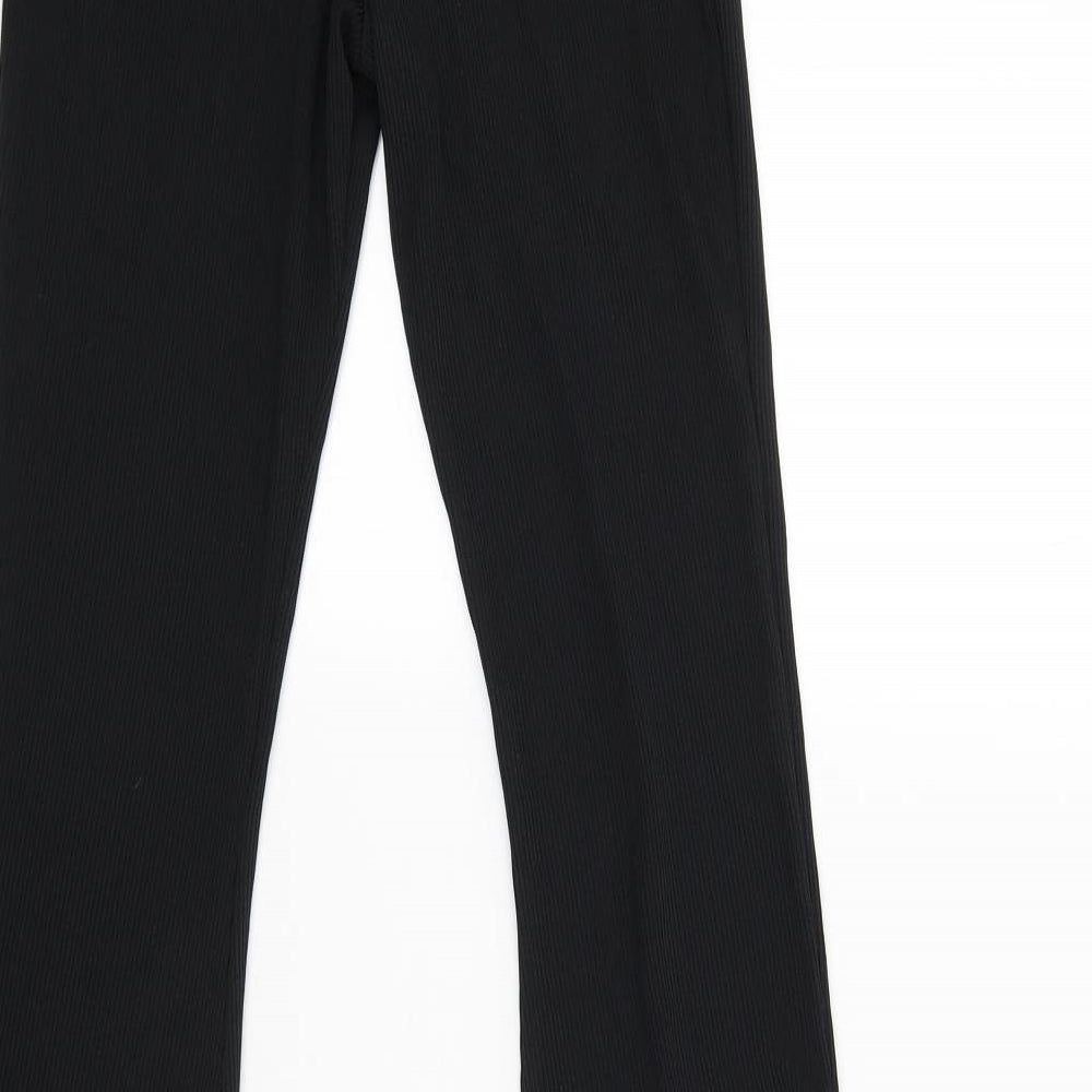PRETTYLITTLETHING Womens Black   Capri Trousers Size 8 L25 in