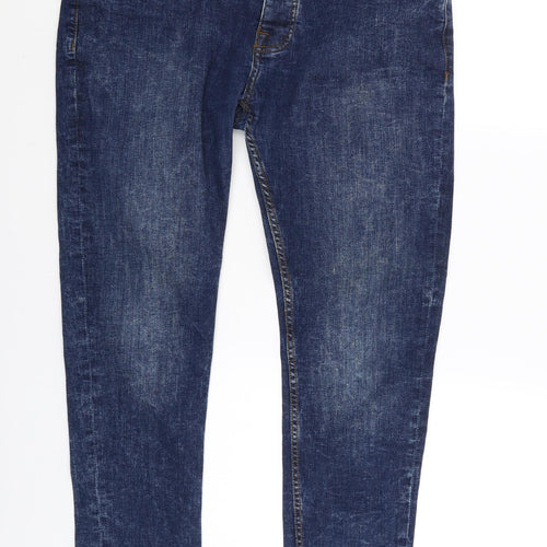 Denim & Co. Womens Blue   Straight Jeans Size 36 L29 in